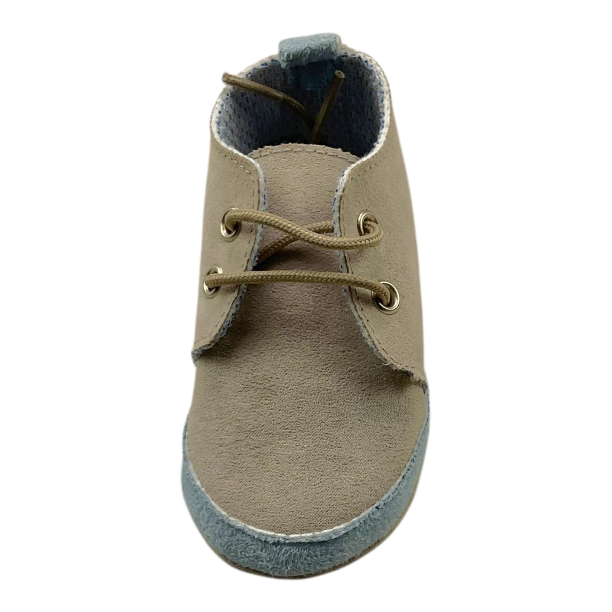 MARLU' polacchine tinta unita con lacci Beige per Neonato MU11185 BEIGE MARLU'
