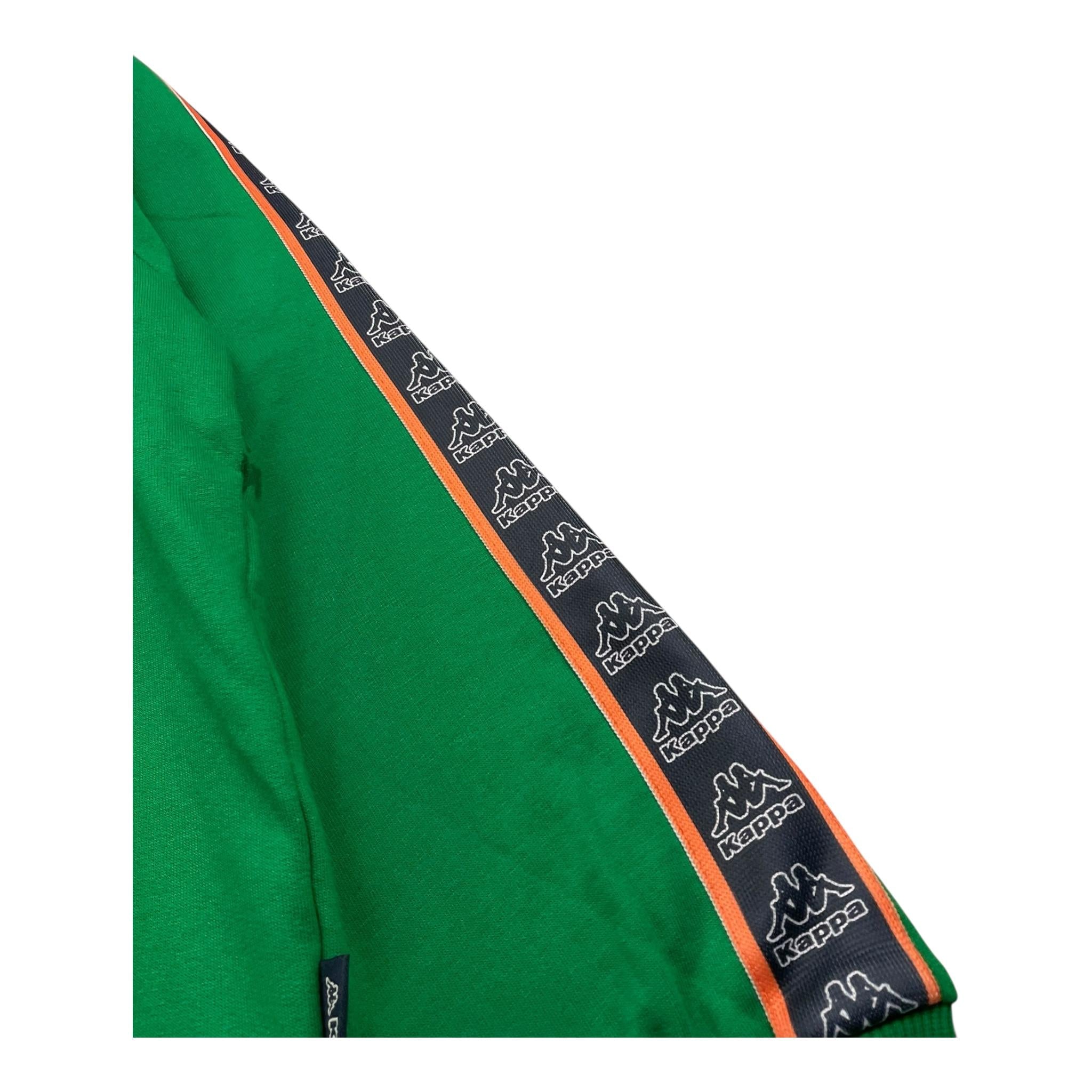 KAPPA felpa tinta unita con zip e cappuccio Verde per Bambino 371X4ZW VERDE KAPPA