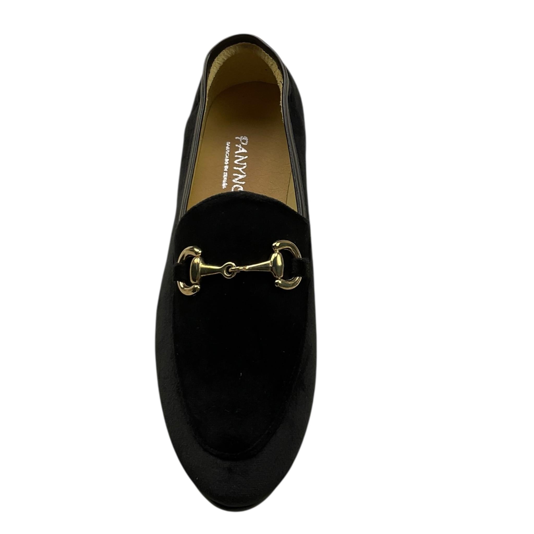 PANYNO mocassino tinta unita in camoscio Nero per Bambina E3106 NERO PANYNO