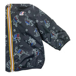 K-WAY giubbino tinta unita con zip cappuccio e fantasia Blu per Neonato K41467W BLU K-WAY