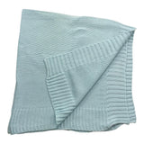 WEDOBLE coperta tinta unita con ricami Azzurro per Neonato COPAZZ AZZURRO WEDOBLE