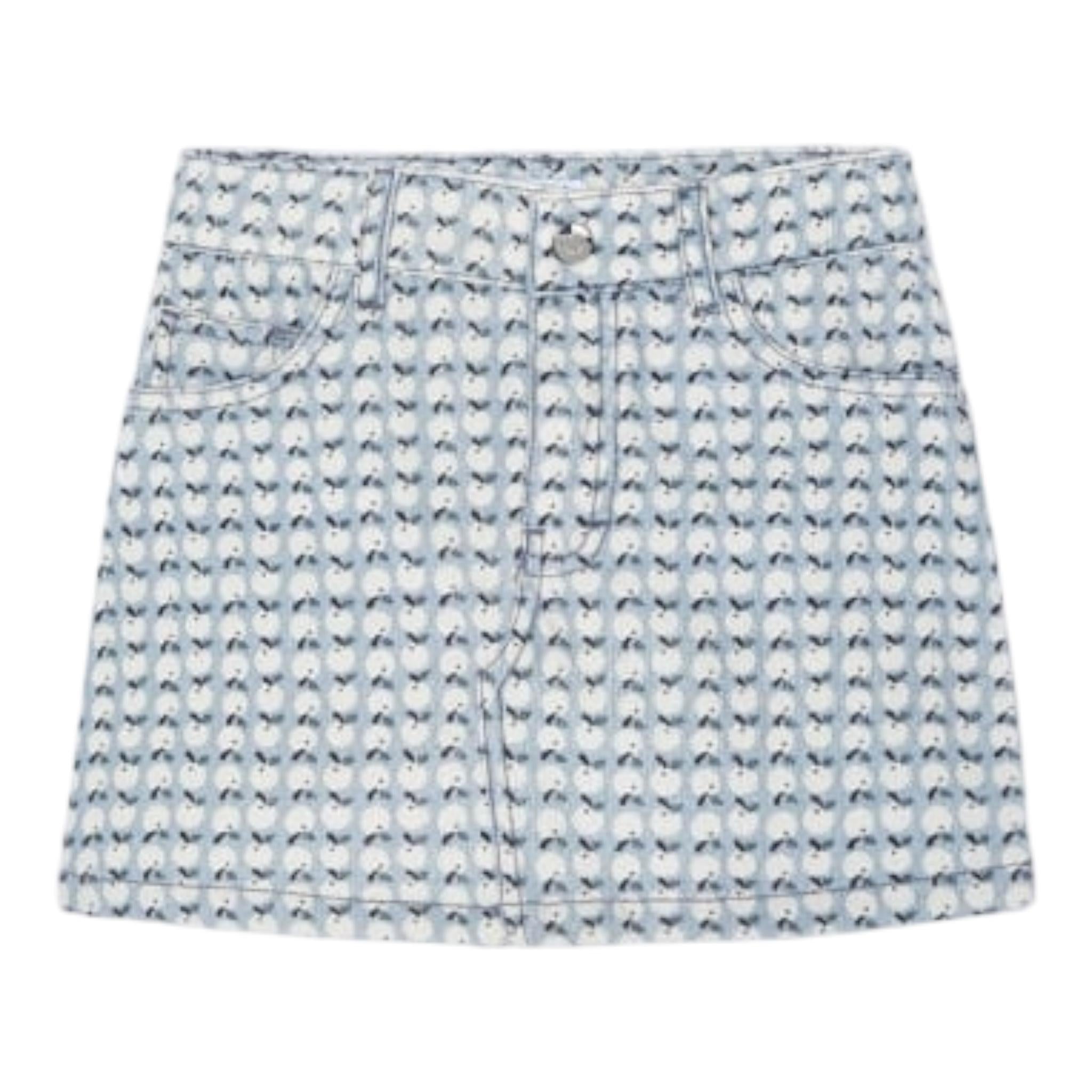 MAYORAL gonna tinta unita con stampa fantasia Azzurro per Bambina 4905 AZZURRO MAYORAL