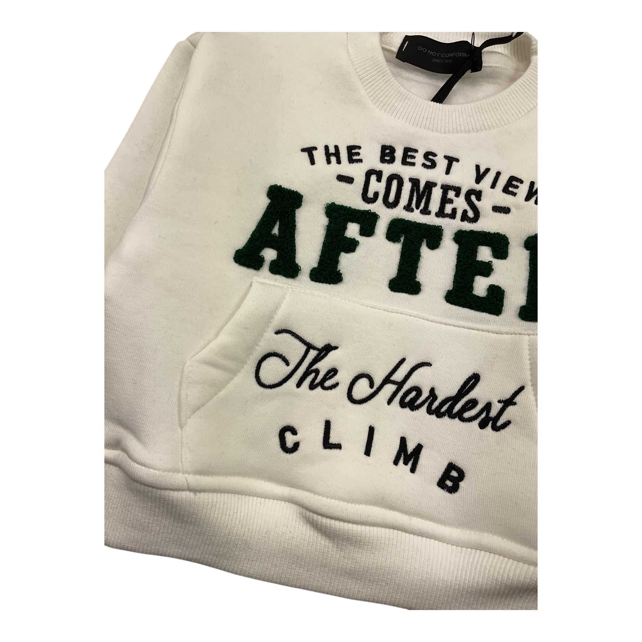 DO NOT CONFORM felpa chiusa con cappuccio tinta unita cn logo Bianco per Neonato FE028N BIANCO DO NOT CONFORM