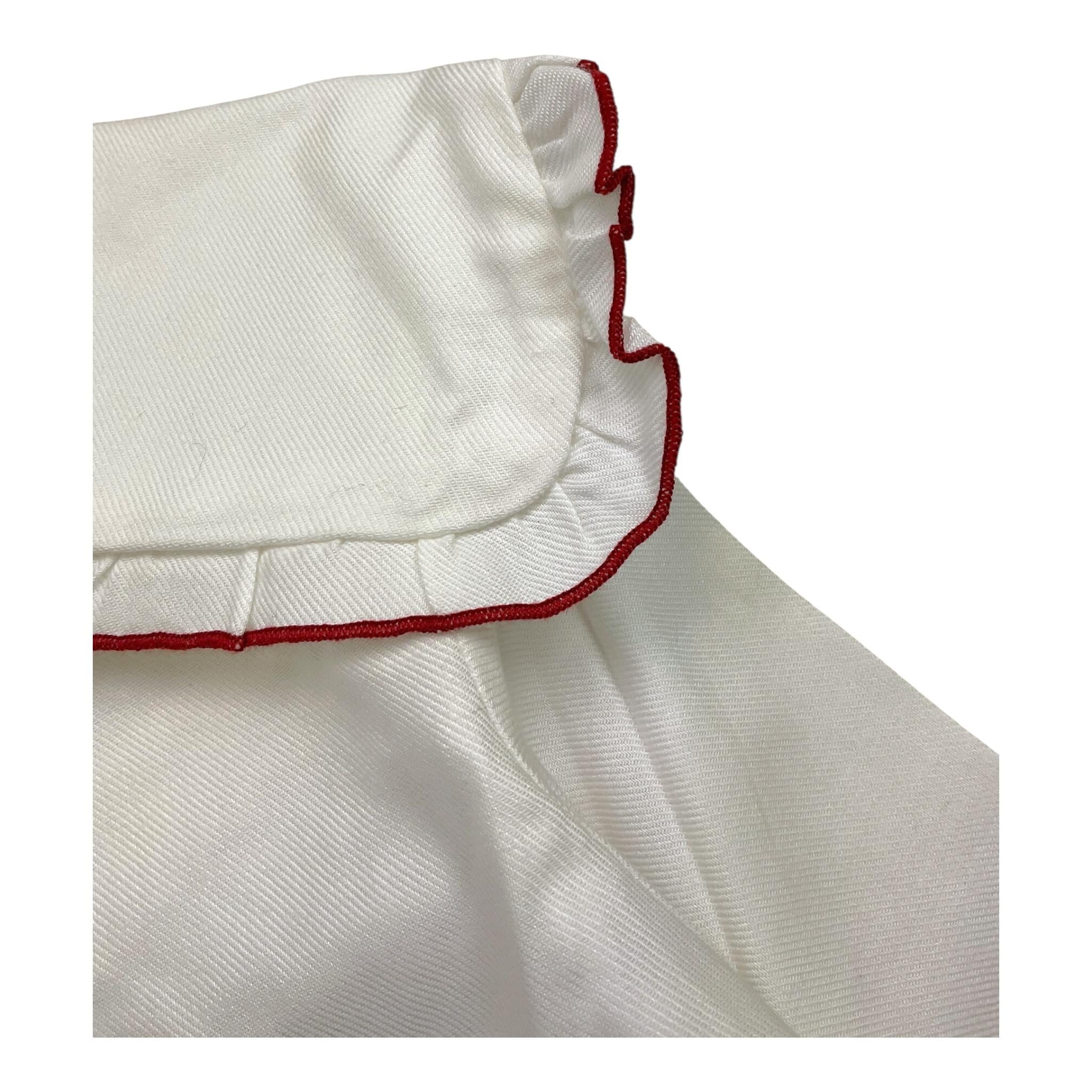 LA STUPENDERIA camicia manica lunga tinta unita con colletto Bianco per Bambina TJCM46XJ BIANCO LA STUPENDERIA