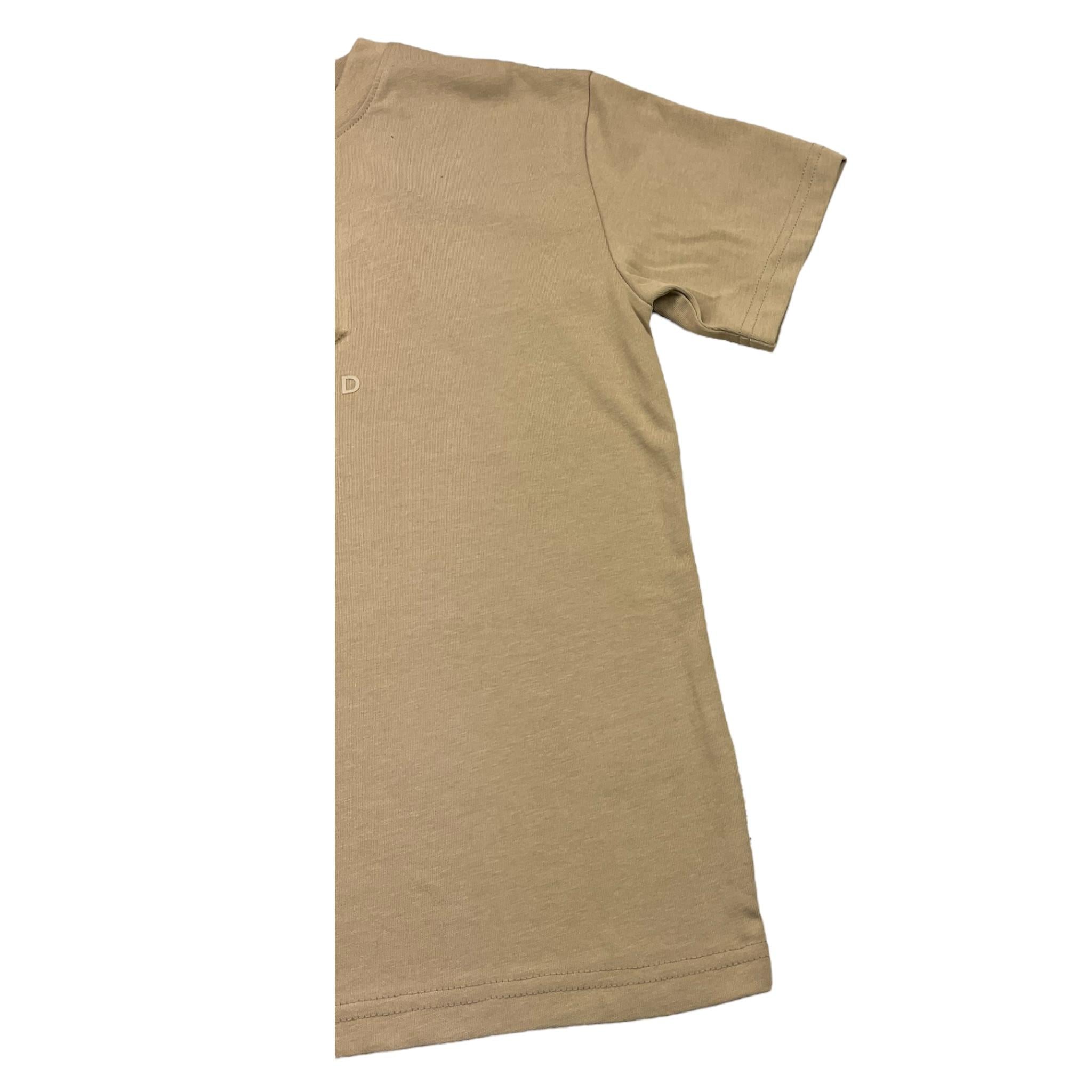 JOHN RICHMOND t-shirt girocollo tinta unita con stampa in contrast Beige per Bambino RBA25008TS BEIGE JOHN RICHMOND