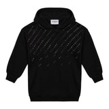 ICEBERG abito felpa con cappuccio tinta unita con brillantini Nero per Bambina VSICE5358J NERO ICEBERG
