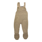 BABIDU salopette tinta unita con bottoni Beige per Neonato 20682 BEIGE BABIDU