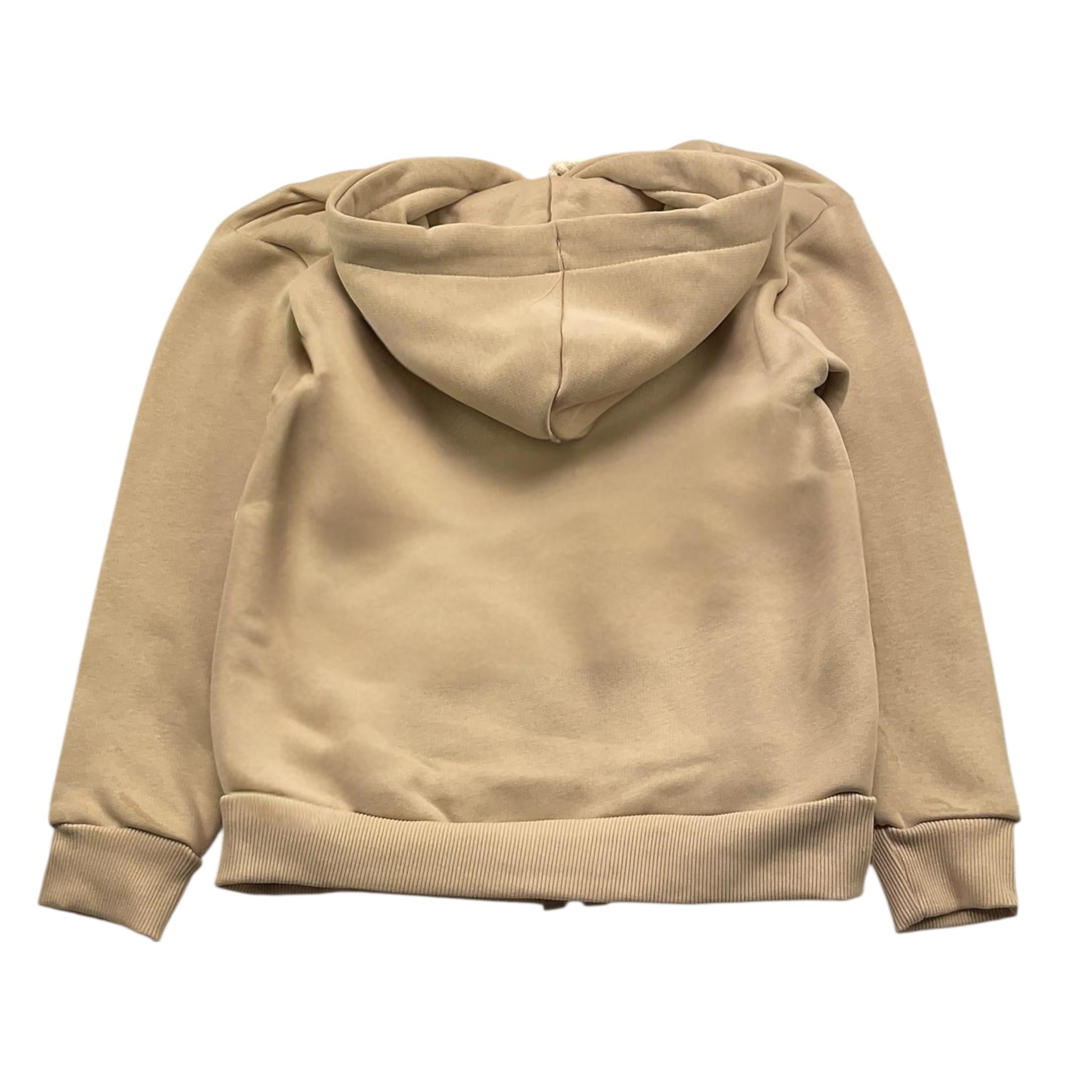 BRAND NAME felpa con zip e cappuccio tinta unita Beige per Bambino BN1095S BEIGE BRAND NAME