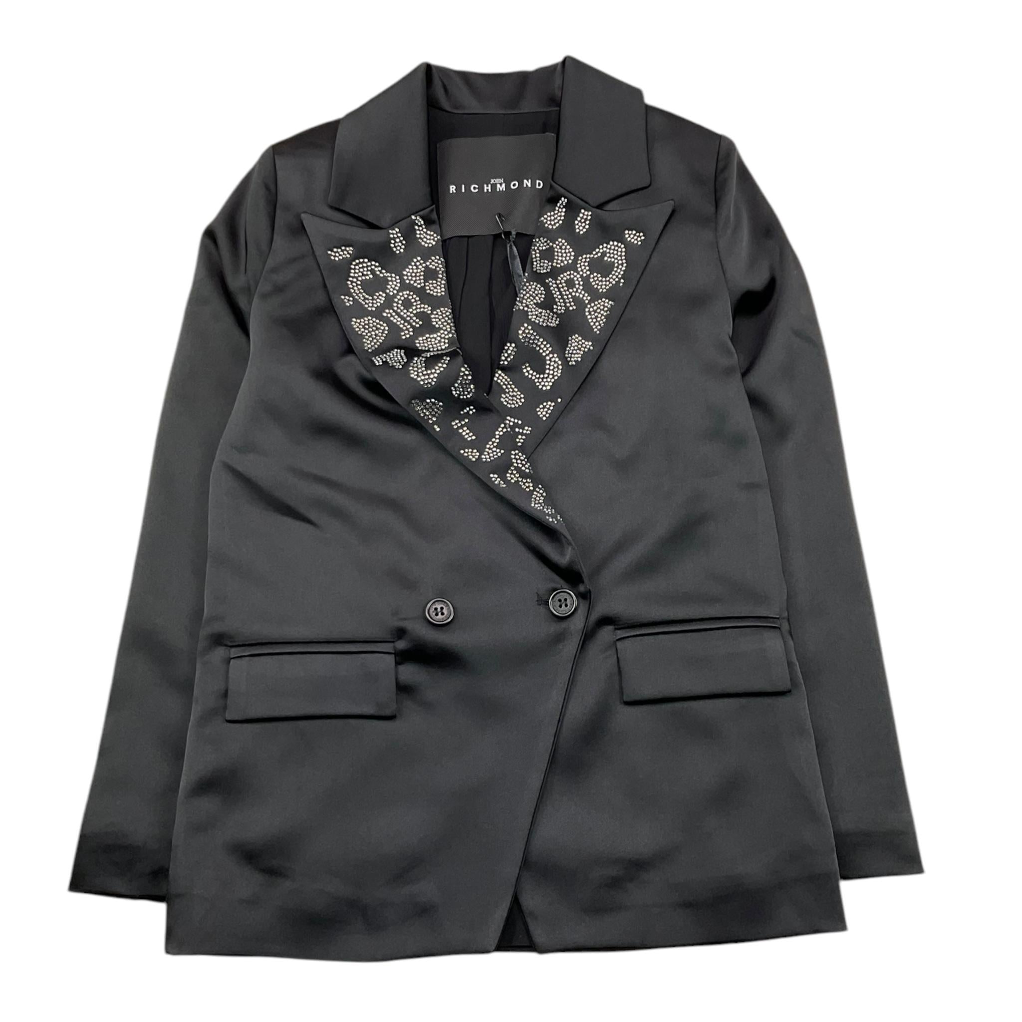 JOHN RICHMOND giacca tinta unita con brillantini Nero per Bambina RGA25045GC NERO JOHN RICHMOND
