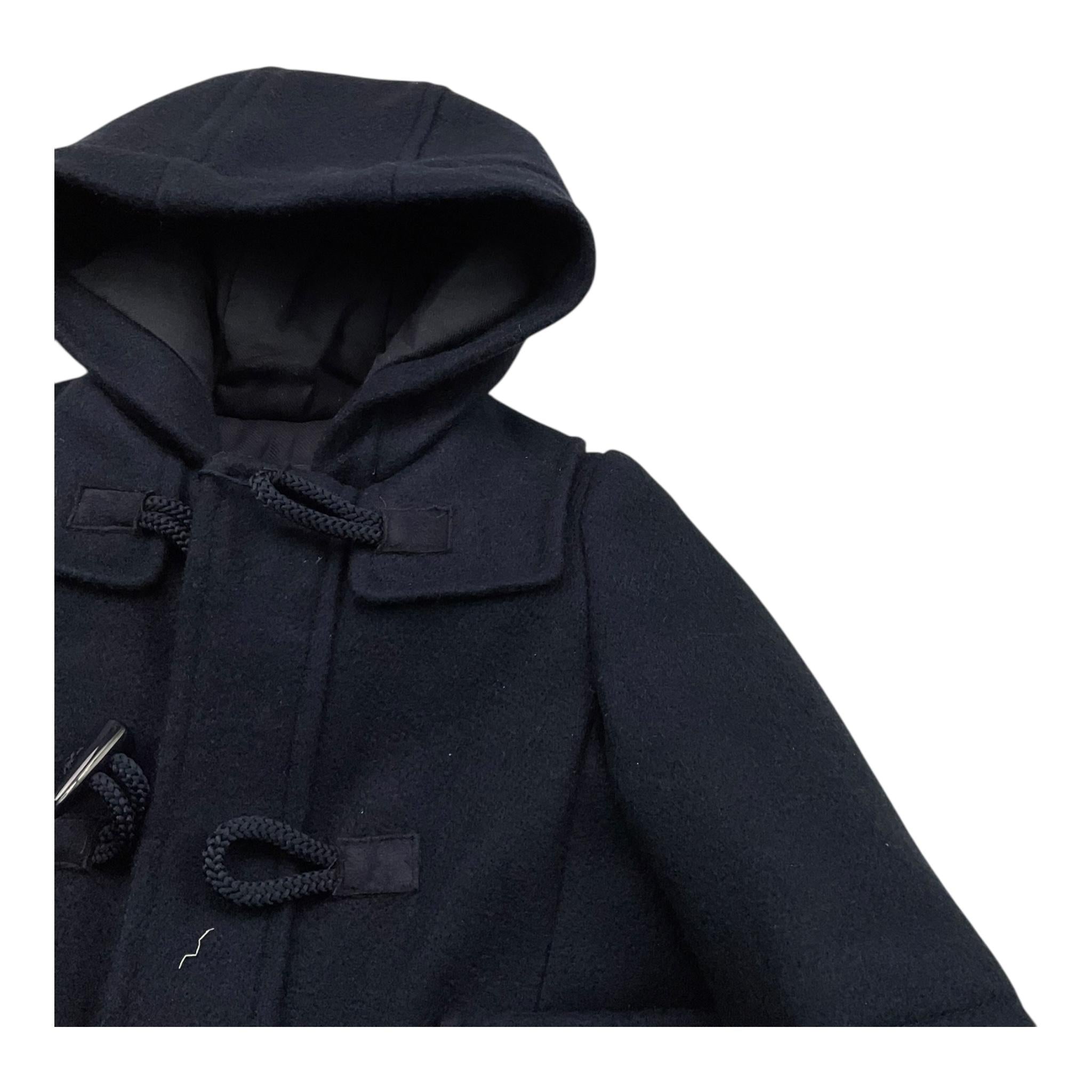 BABY A. cappotto tinta unita con cappuccio Blu per Neonato N1870 BLU BABY A.
