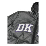 DKNY giubbino reversibile con cappuccio e stampa logo Nero per Bambina D60179 NERO DKNY