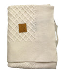 MOSCHINO coperta tinta unita con logo Panna per Neonato MUB00K PANNA MOSCHINO