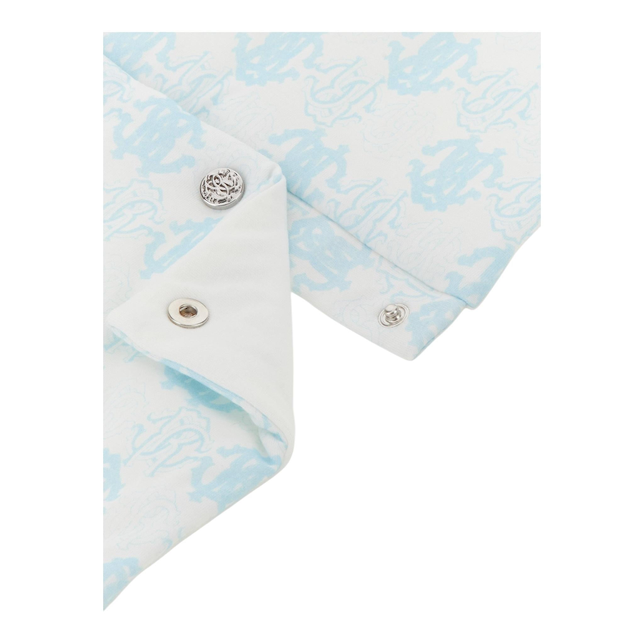 ROBERTO CAVALLI sacco nanna tinta unita fantasia in contrasto Bianco/azzurro per Neonato TJT804 BIANCO/AZZURRO ROBERTO CAVALLI