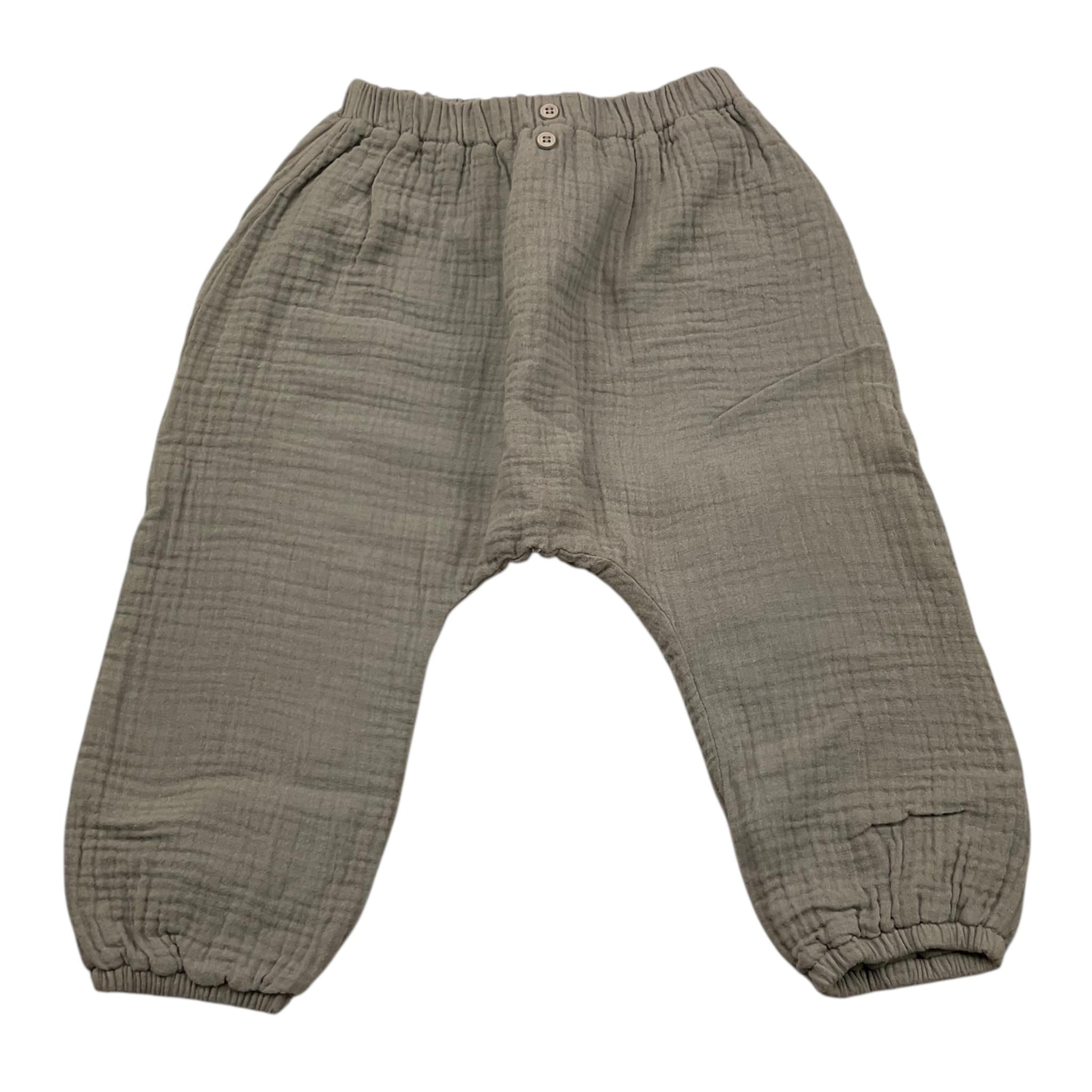 TEDDY E MINOU pantalone tinta unita cn elastico in vita Grigio per Neonato I22PT009C56041 GRIGIO TEDDY E MINOU
