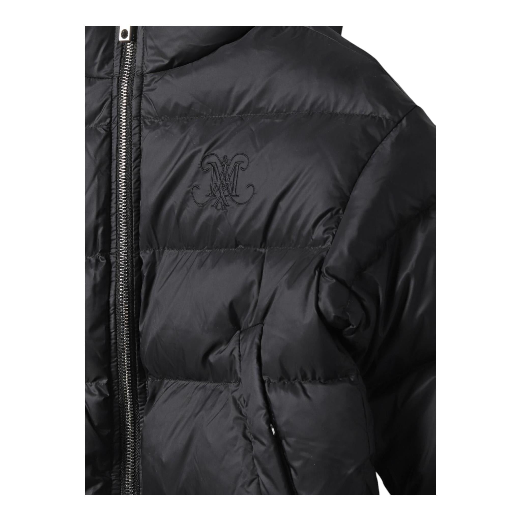 MAX&Co. giubbino tinta unita con cappuccio Nero per Bambina MX0045 NERO MAX&Co.