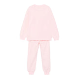 MOSCHINO completo 2 pezzi felpa-pantalone tinta unita Rosa per Bambina HUKM06H ROSA MOSCHINO