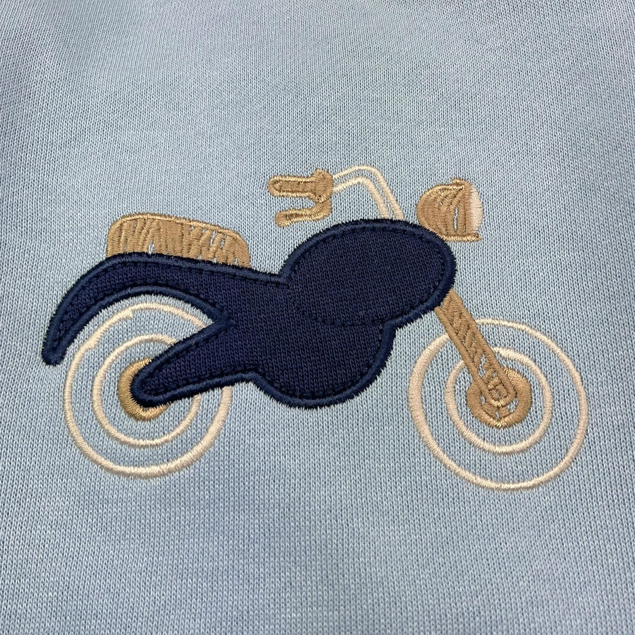 MINI BANDA completo 2pz tinta unita felpa-pantalone Azzurro per Neonato 3A656 AZZURRO MINI BANDA
