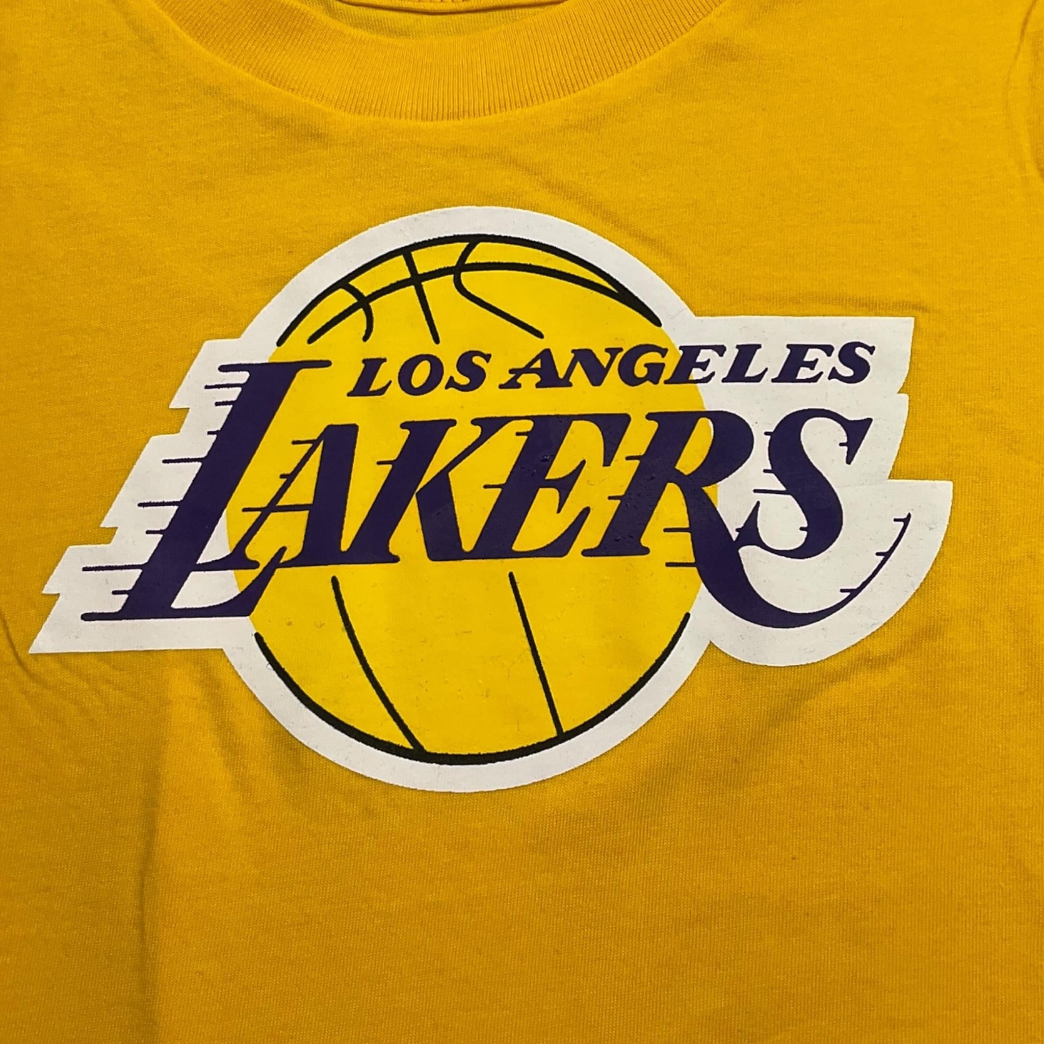 NBA t-shirt girocollo tinta unita con stampa Giallo per Bambino EK2B7MK00B01 GIALLO NBA