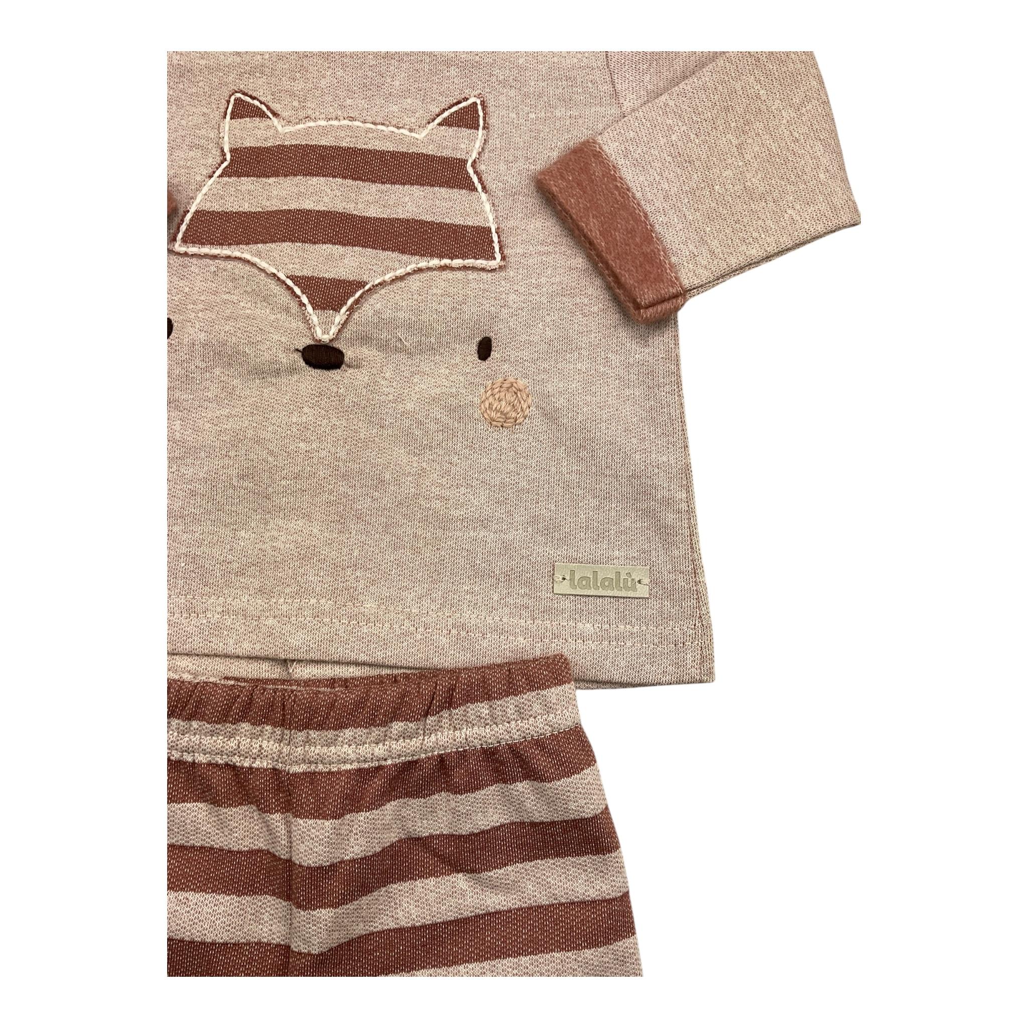 LALALU' completo 2 pezzi shirt-ghettina Beige per Neonata CPL4N BEIGE LALALU'