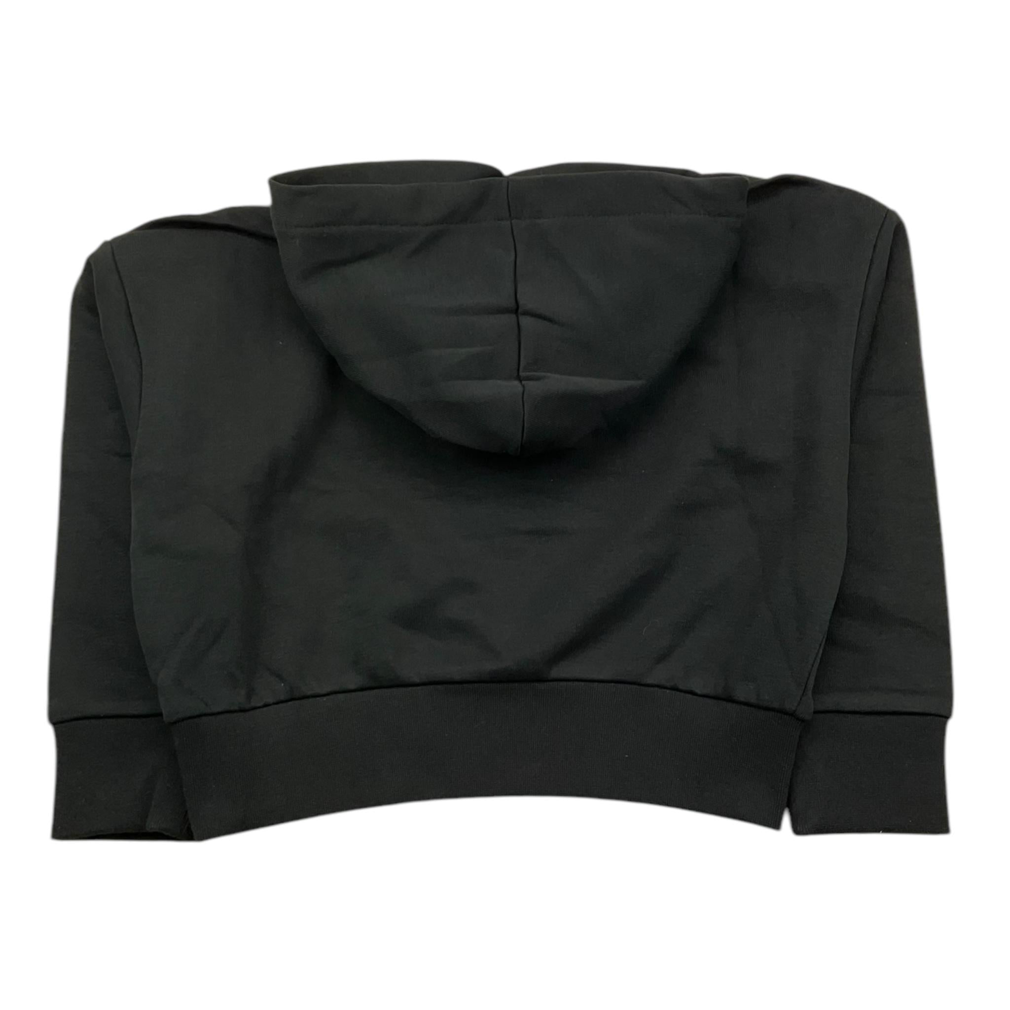 ICEBERG felpa chiusa con cappuccio tinta unita con stampa logo Nero per Bambina MFICE5336J NERO ICEBERG