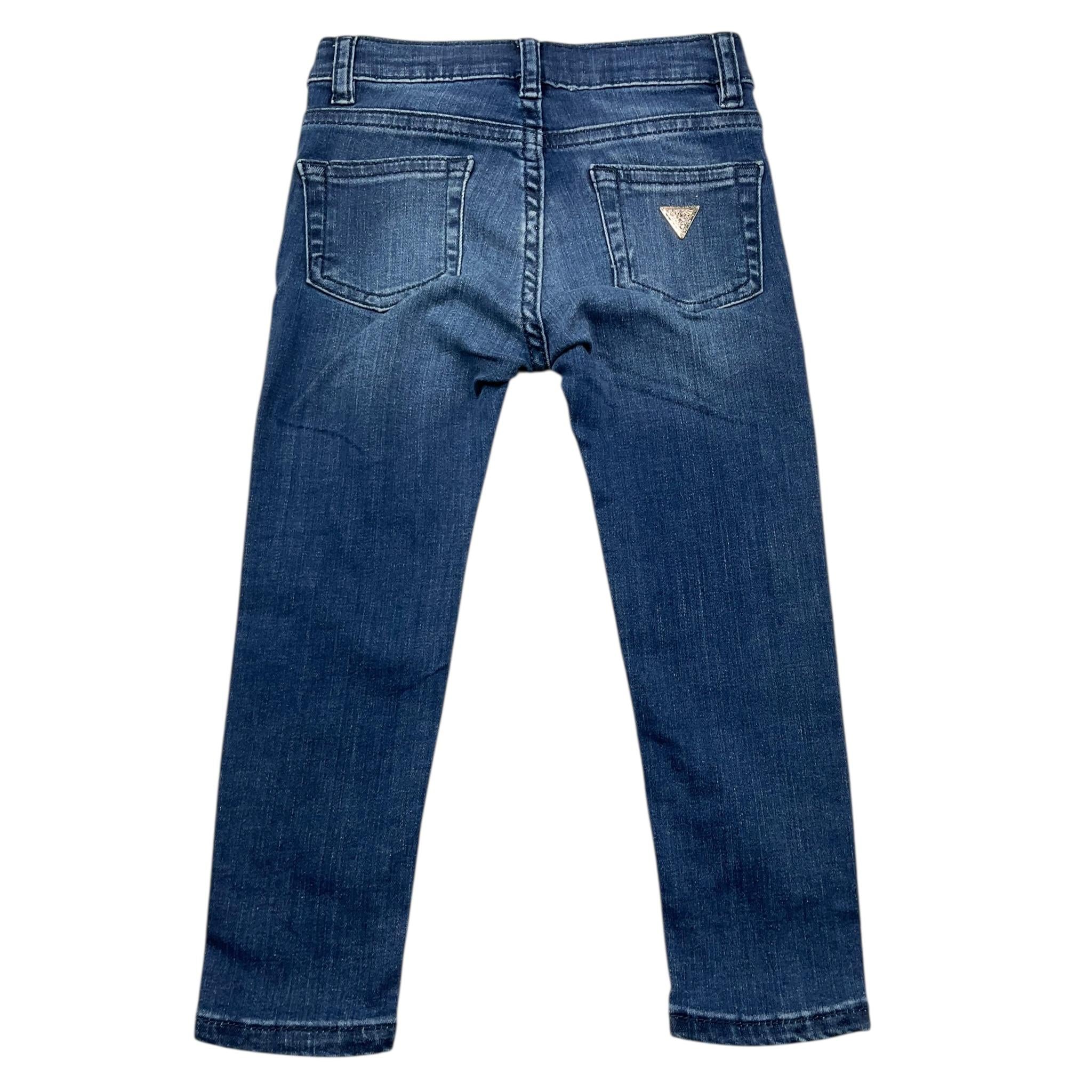 GUESS jeans tinta unita con ricami logo Blu per Neonata K4YA10D4CA0 BLU GUESS