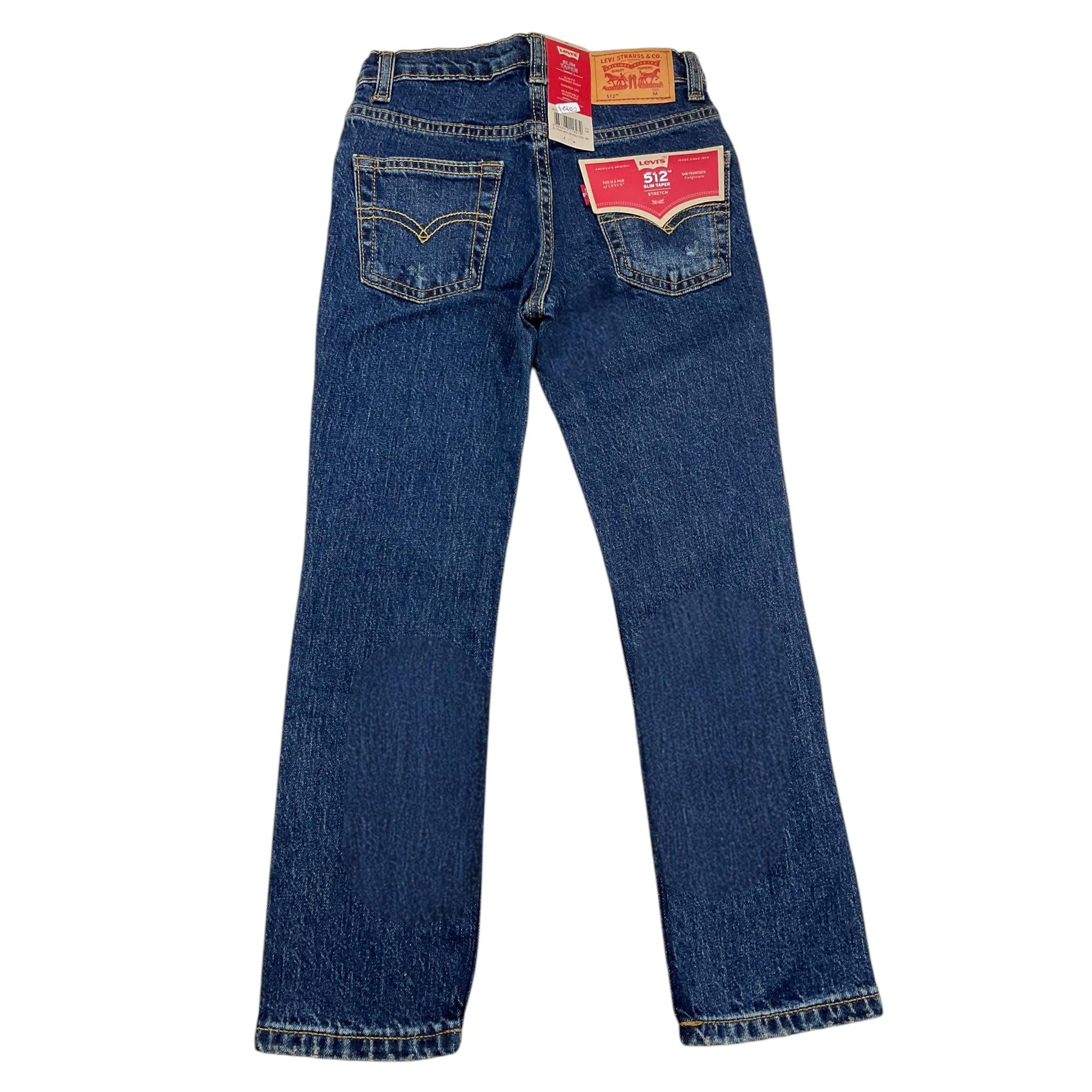 LEVIS jeans tinta unita cn girovita regolabile Blu per Bambino 8EL207 BLU LEVIS