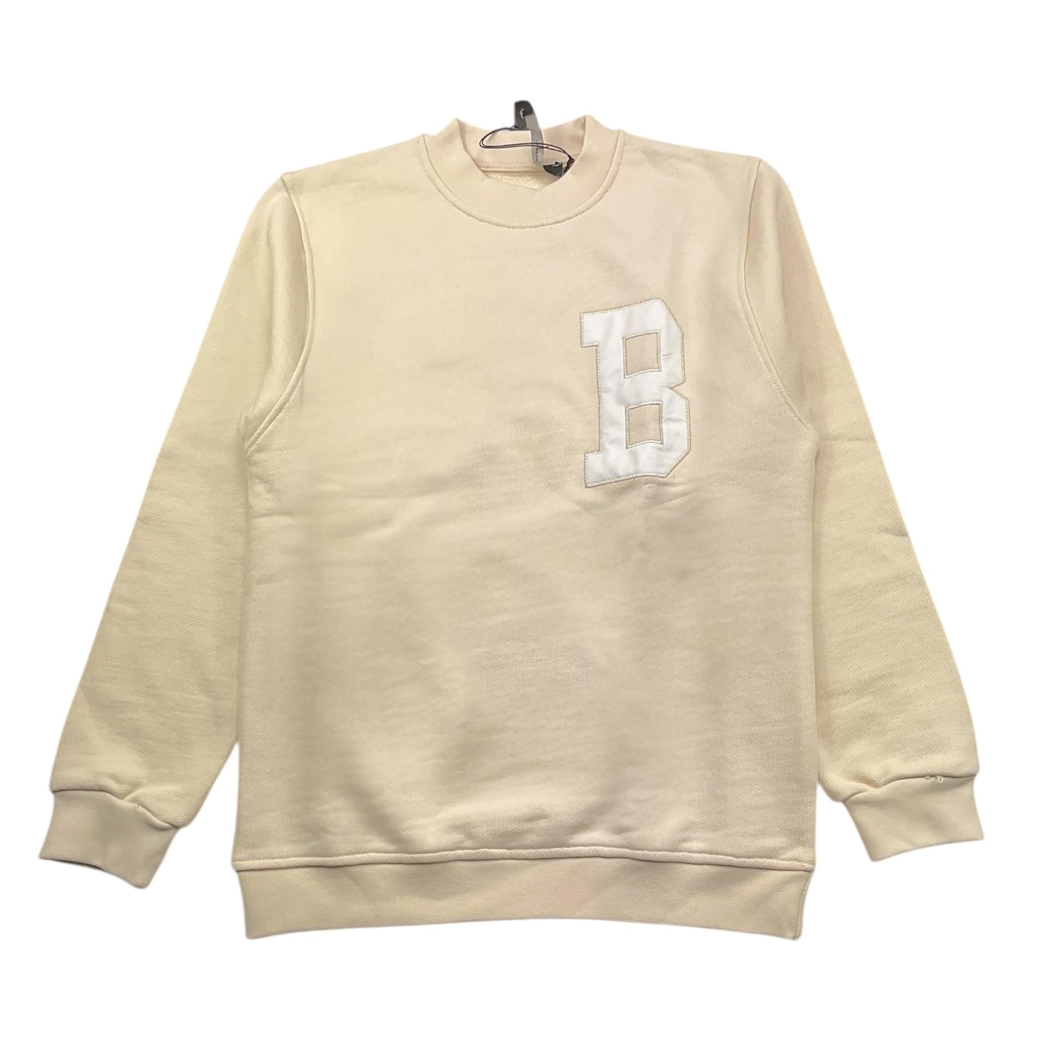 I'M BRIAN felpa tinta unita girocollo con stampa Beige per Bambino F3131J BEIGE I'M BRIAN