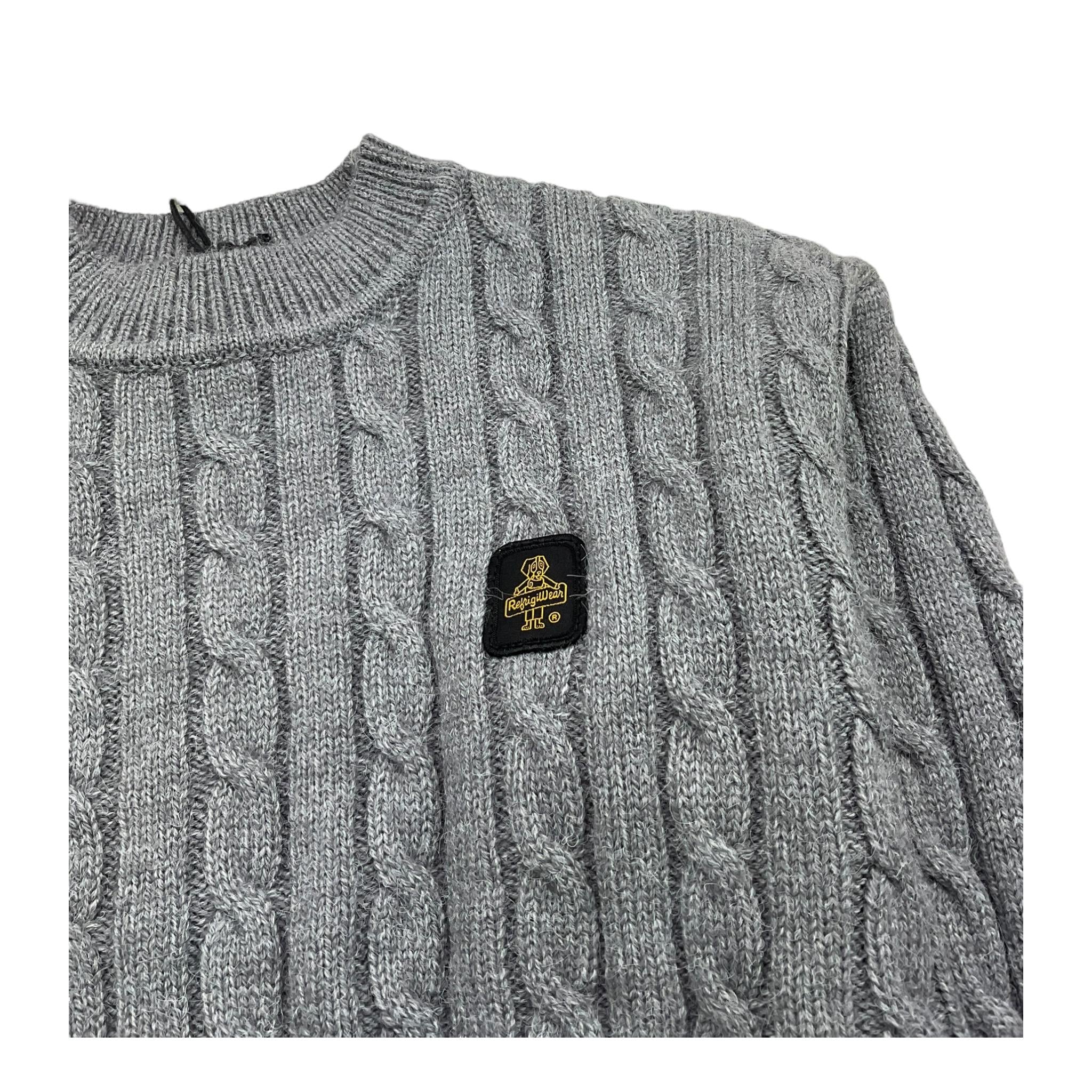 REFRIGIWEAR maglia girocollo tinta unita modello crop Grigio per Bambina RWG942 GRIGIO REFRIGIWEAR