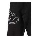 DIESEL pantalone tuta tinta unita con stampa logo Nero per Bambino J01785 NERO DIESEL