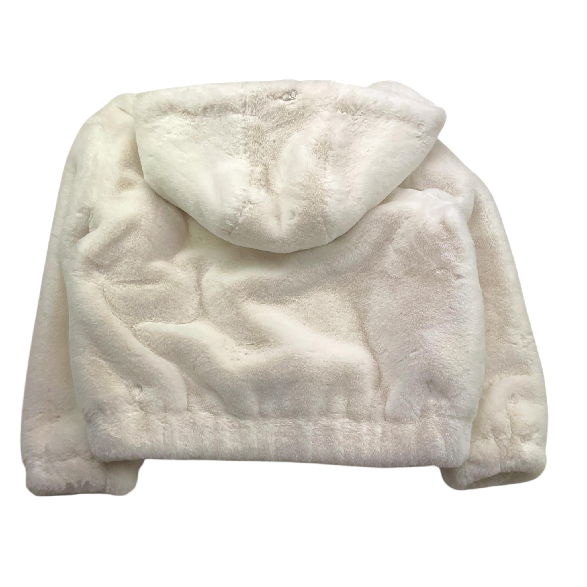 TWINSET pelliccia tinta unita con zip Bianco per Bambina 242GJ2200 BIANCO TWINSET