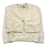 MOSCHINO set cardigan-canotte tinta unita Panna per Bambina 242GJ3211 PANNA MOSCHINO