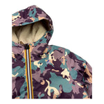K-WAY giubbino tinta unita fantasia militare Viola per Bambina K7122NW VIOLA K-WAY