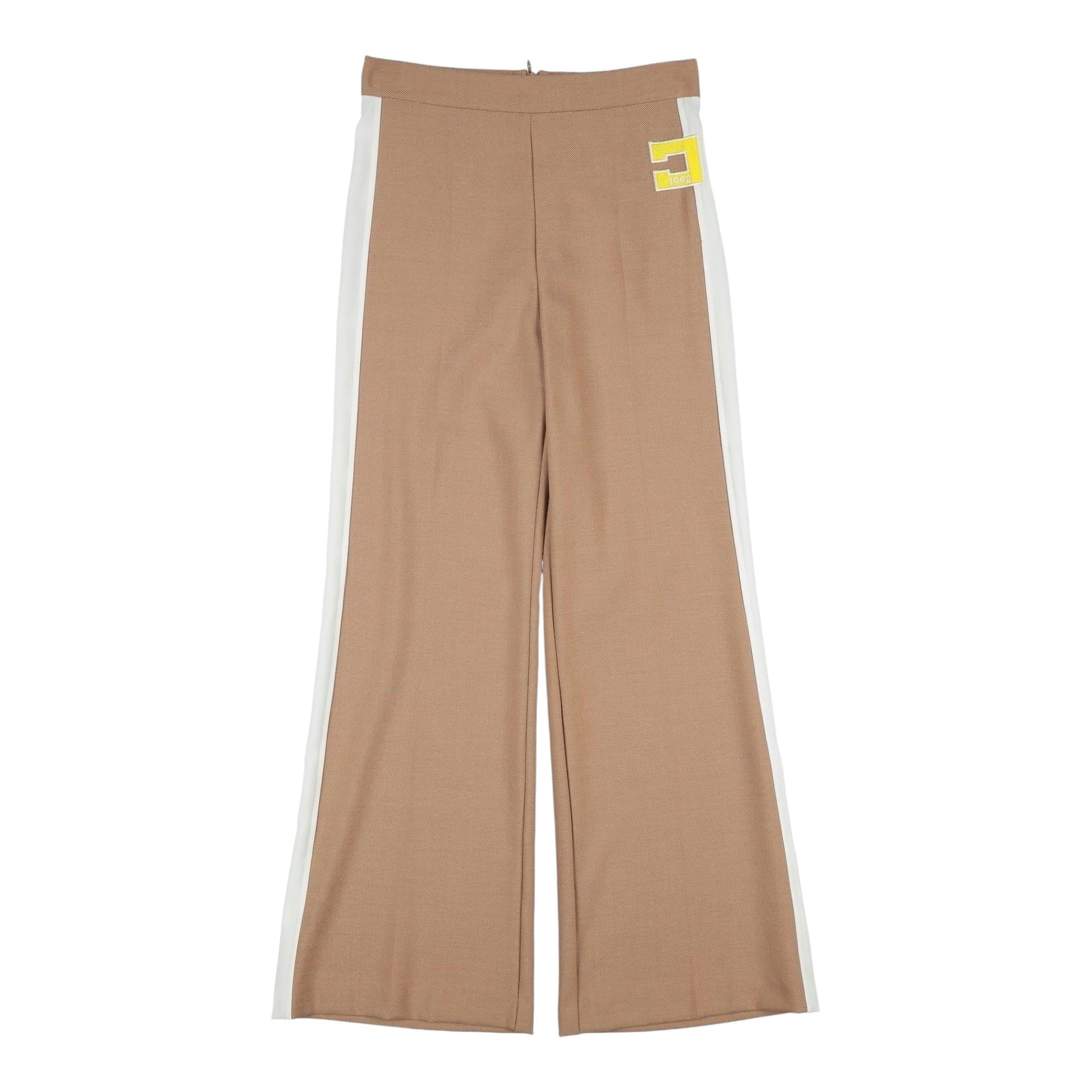 ELISABETTA FRANCHI pantalone tinta unita modello palazzo Beige per Bambina EFPA262 BEIGE ELISABETTA FRANCHI