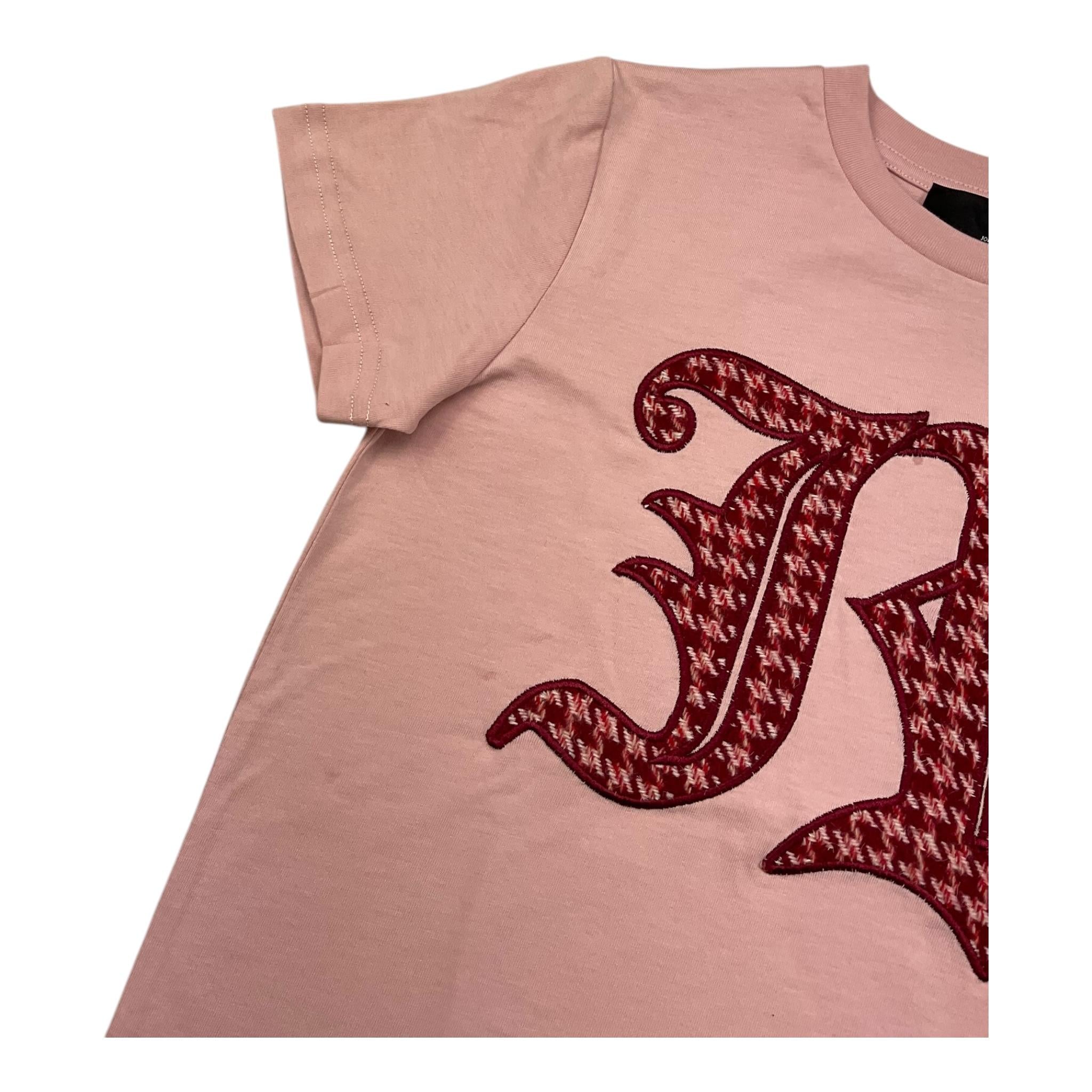 JOHN RICHMOND t-shirt girocollo tinta unita con stampa in contrasto Rosa per Bambina RGA25078TS ROSA JOHN RICHMOND