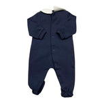 MOSCHINO tutina tinta unita con stampa Blu per Neonato MYY037 BLU MOSCHINO