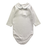 BABIDU body tinta unita con colletto Bianco per Neonato KDJF BIANCO BABIDU