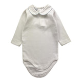 BABIDU body tinta unita con colletto Bianco per Neonato KDJF BIANCO BABIDU