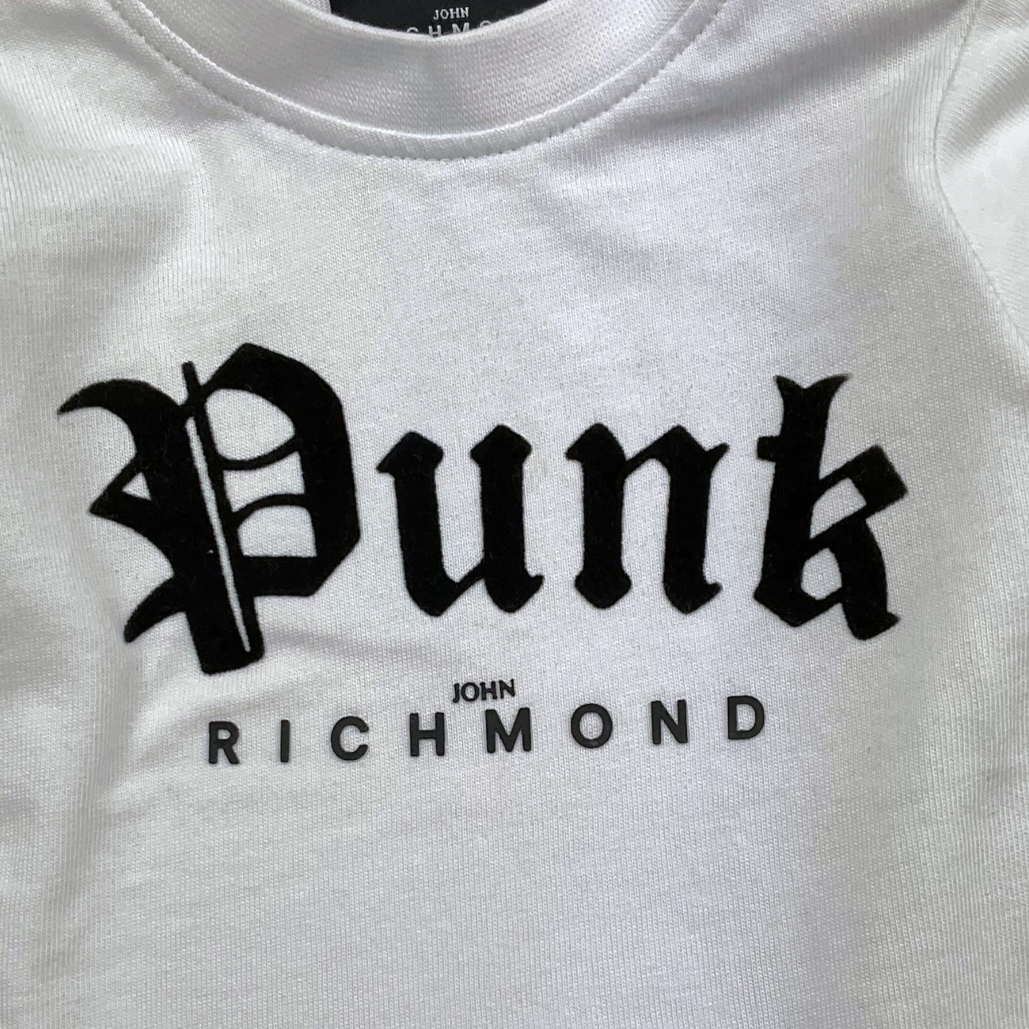 JOHN RICHMOND shirt tinta unita girocollo con stampa Bianco per Neonato RIA25121TS BIANCO JOHN RICHMOND