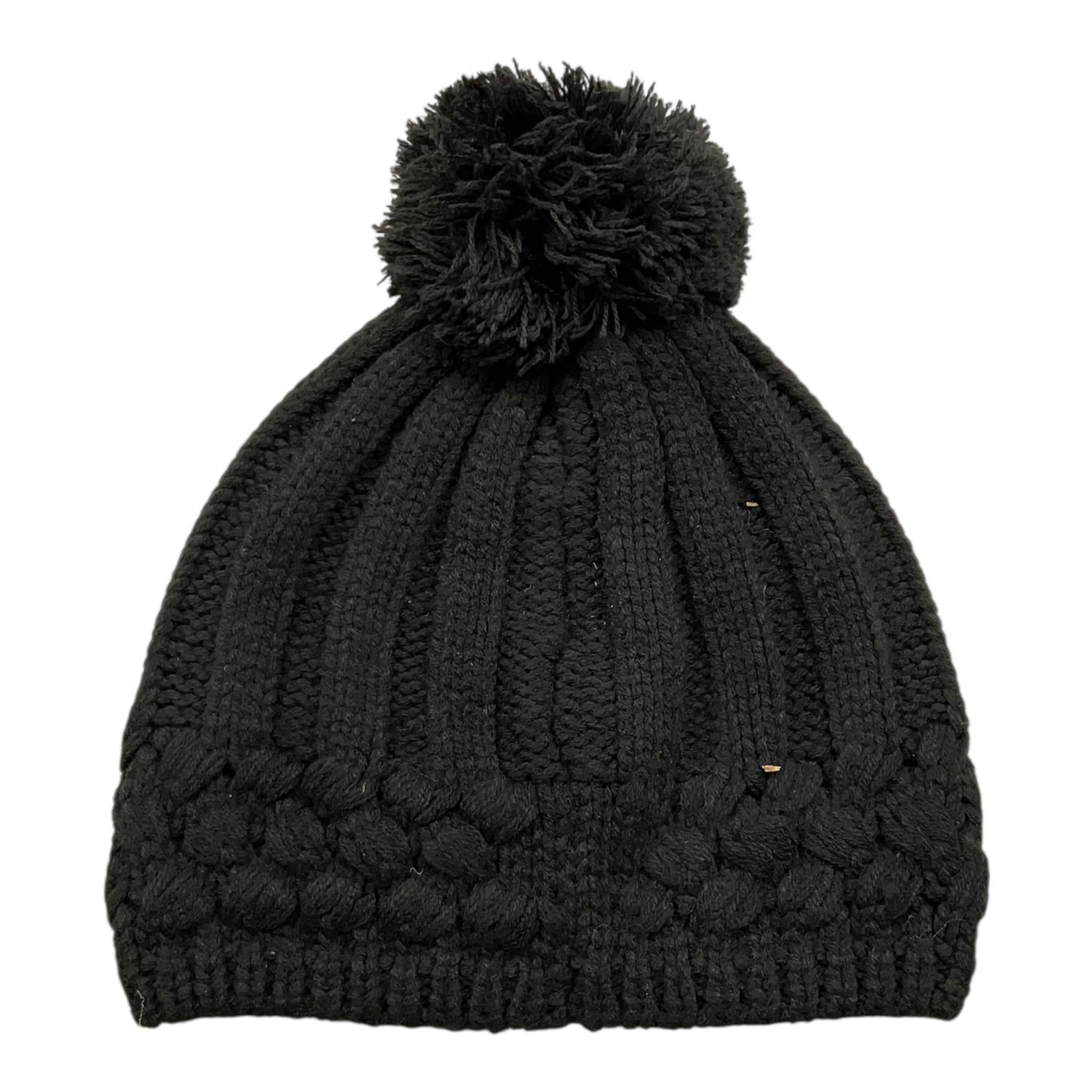 LIU JO cappello tinta unita con pon pon Nero per Bambina GF3191 NERO LIU JO