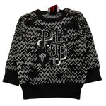 CESARE PACIOTTI maglia girocollo tinta unita con stampe in contrasto Nero per Neonato MGP5351B NERO CESARE PACIOTTI