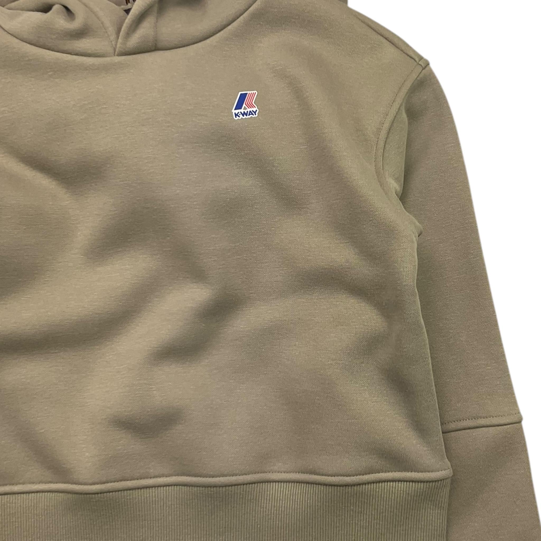 K-WAY felpa tinta unita con cappuccio Verde per Bambino K7141UW VERDE K-WAY