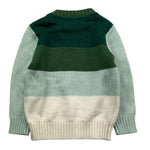 TRUSSARDI maglia tricolore con fantasia a righe Verde per Neonato TIA25136MA VERDE TRUSSARDI