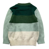 TRUSSARDI maglia tricolore con fantasia a righe Verde per Neonato TIA25136MA VERDE TRUSSARDI