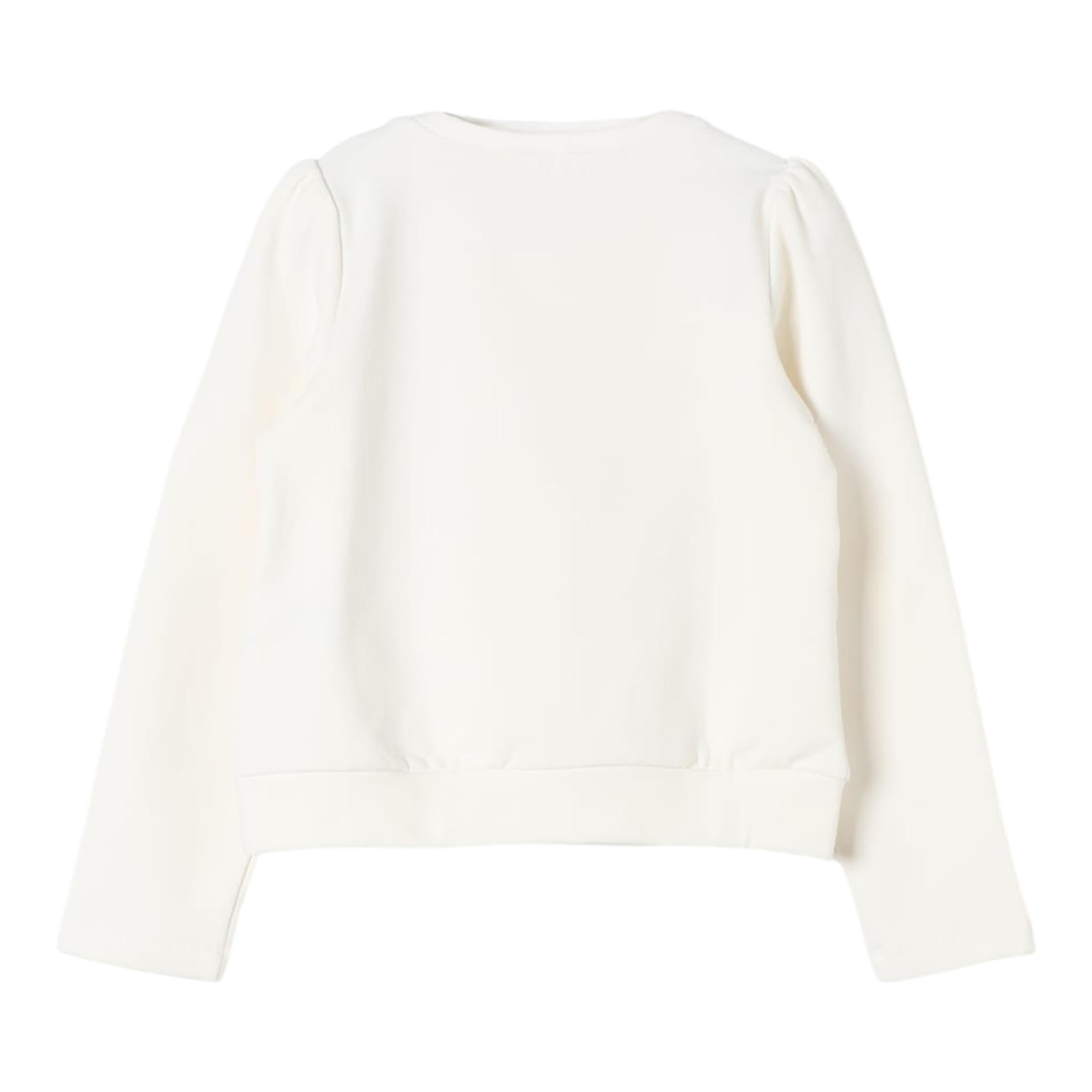 LIU JO felpa chiusa girocollo tnta unita con brillantini Panna per Bambina KF4108F0939X PANNA LIU JO