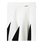 TWINSET gonna tinta unita con contrasti Bianco per Bambina 242GJ2012 BIANCO TWINSET