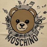MOSCHINO t-shirt tinta unita con stampa Beige per Bambina H0M058 BEIGE MOSCHINO