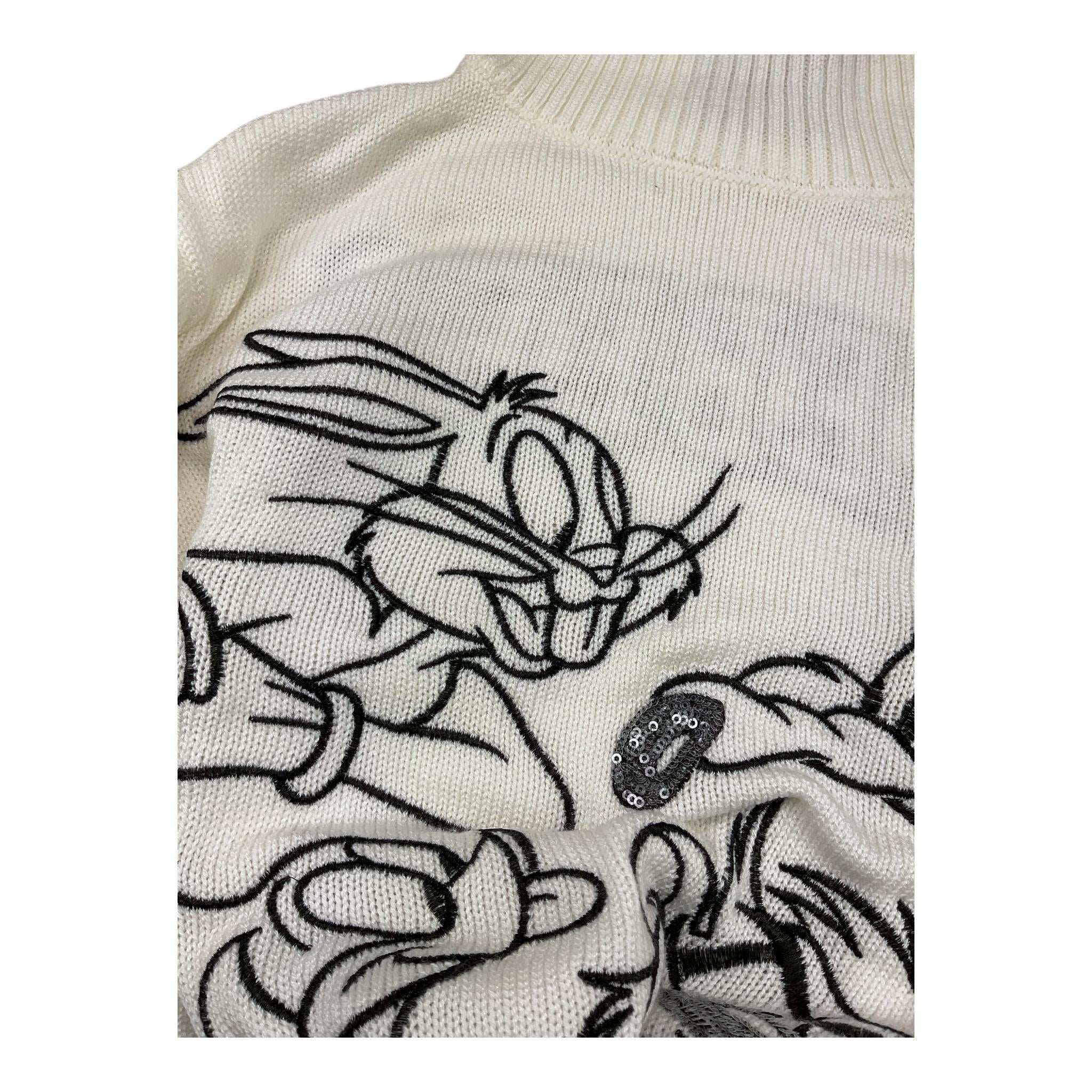 ICEBERG abito in maglia tinta unita collo alto Panna per Bambina VSICE5350J PANNA ICEBERG