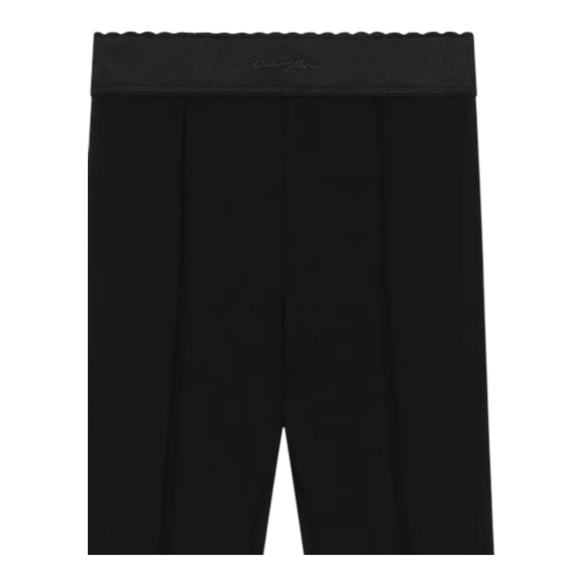 DOLCE & GABBANA pantalone modello a zampa tinta unita Nero per Bambina L5PC1 NERO DOLCE & GABBANA