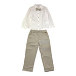 BARCELLINO completo 3pz camicia-pantalone-papillons Bianco per Bambino 105605LJ BIANCO BARCELLINO