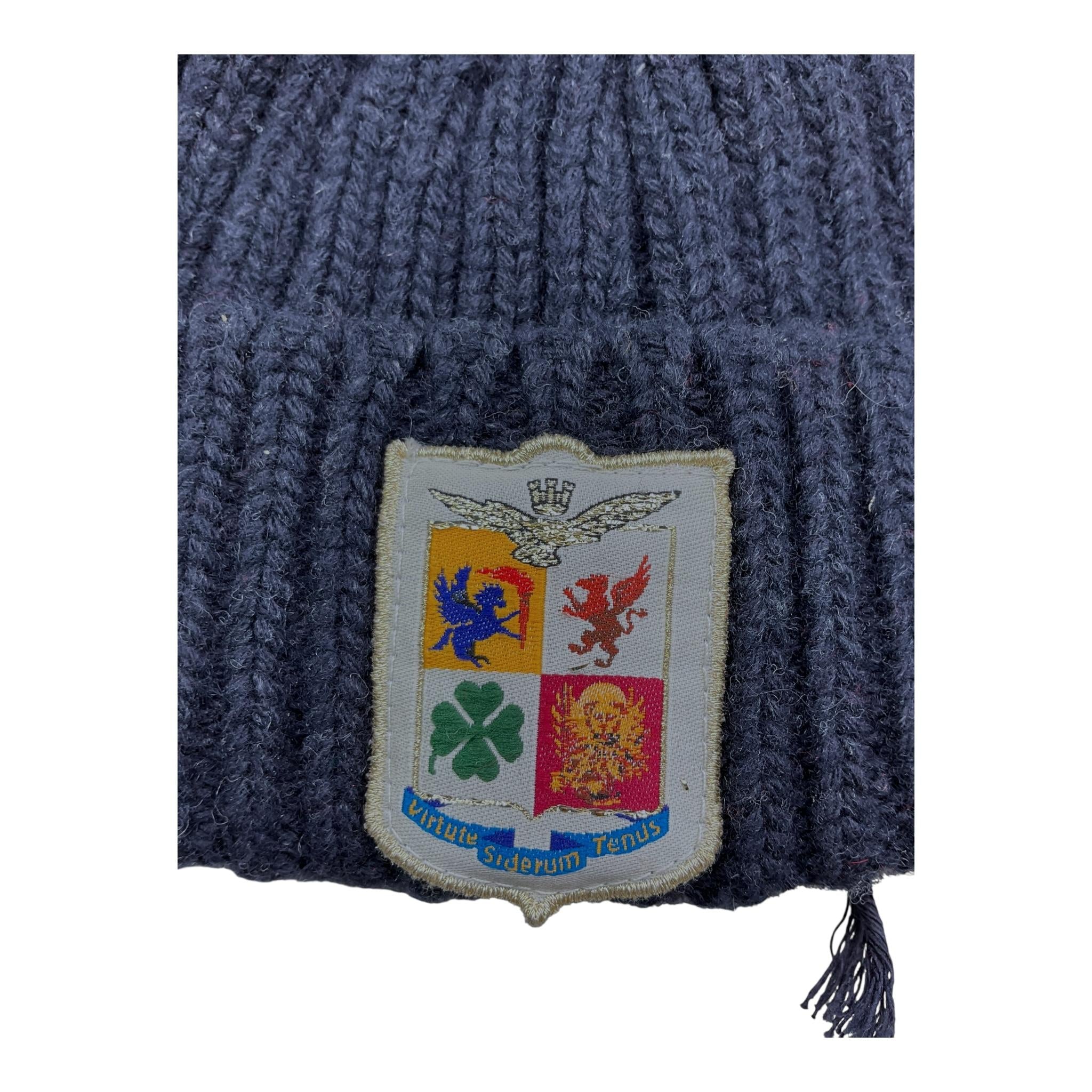 AERONAUTICA MILITARE cappello tinta unita con logo Blu per Neonato MA407 BLU AERONAUTICA MILITARE